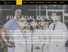 Tablet Screenshot of fpalegaldefense.com